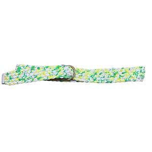 Lilly Pulitzer Womens Multicolor Two O-Ring Buckle Weave Belt Size Medium